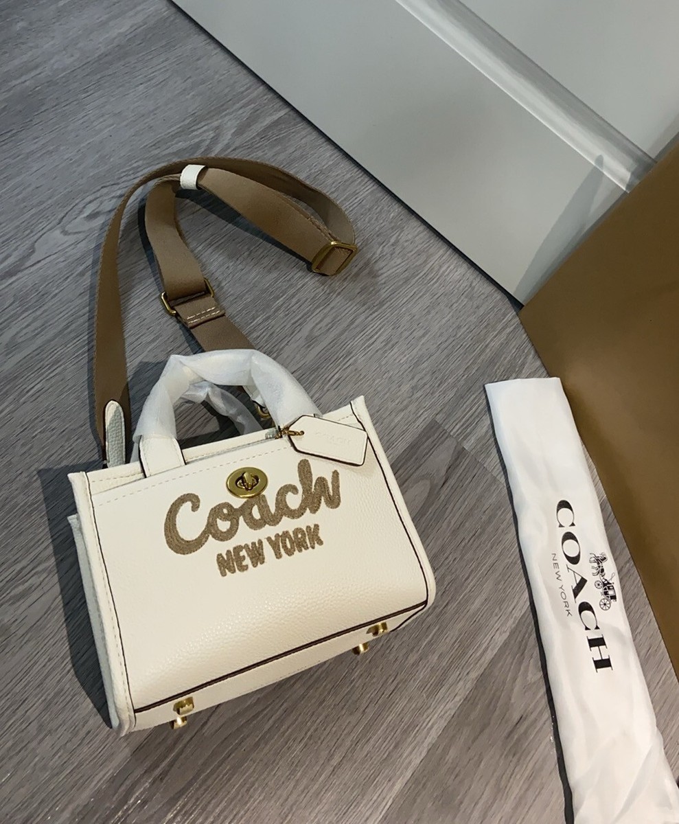 COACH Cargo Tote Bag 20 Shoulder Bag CAO26 Chalk Outlet NEW
