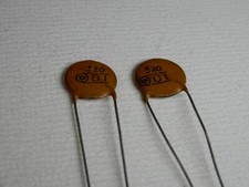 CDE Circle D .01uf 1KV Ceramic Disc Capacitors Matched Pair 2 Two Sets
