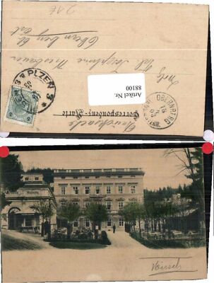 88100,Gruss aus Marienbad Villa Hotel Waldmühle 1902