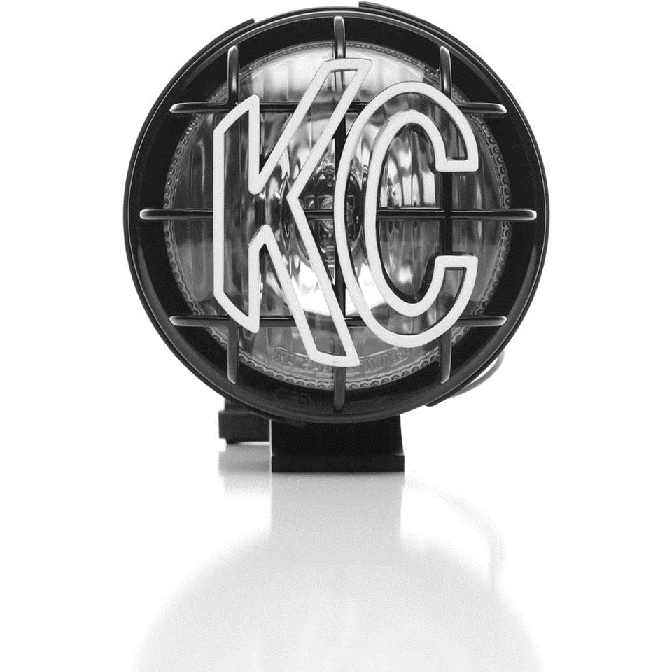 Luz de conducción halógena KC HiLites 5" Apollo Pro 55W haz puntual con protector de piedra KC Foto 2 de 4