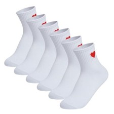 choyaxo 3Pairs Valentine Heart Ankle Socks Cute Soft Novelty Crew Socks for