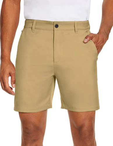 Pantalones cortos de golf ligeros para hombre 15 colores bolsillos delanteros planos pantalones flexibles de secado rápido - Imagen 45 de 51