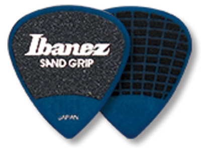 Ibanez Sandgrip Plektren PA16MSG-DB, 6er Pack, 0,8 mm, blau, Grip Wizard