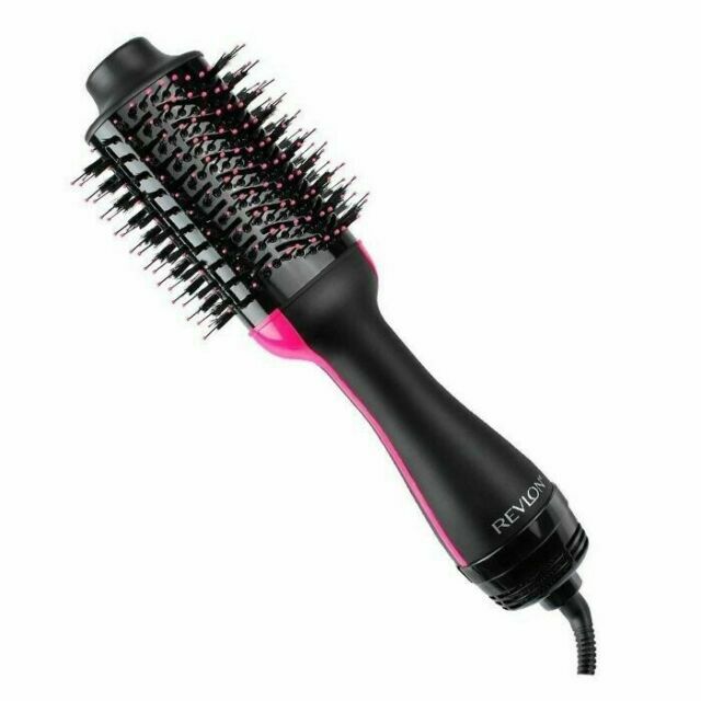 Revlon Salon One Step Hair Dryer Volumizer Brush Black Pink-image