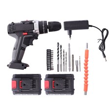 Elektro Akkuschrauber Elektrischer Schraubendreher Akku-Bohrschrauber mit 2 Akku