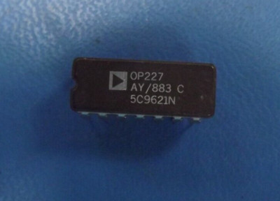 (1PC) OP227AY Amp, 2 Func, 80uV Offset-Max, 8MHz Band Width, BIPolar, CDIP14
