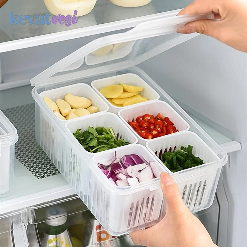 Refrigerator Organizer Bin Food Fridge Storage Box Clear fridge