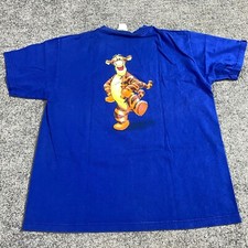 Tigger T-shirt M Blue Disney Vintage Made in USA Winnie the Pooh