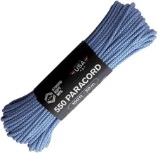 Atwood Rope MFG Parachute Cord Diamond Blue Lightweight & Strong Construction