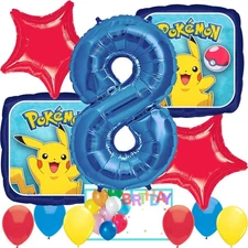 Anagram Pokemon Birthday Party Balloons Bouquet  #8 Officially Licensed
