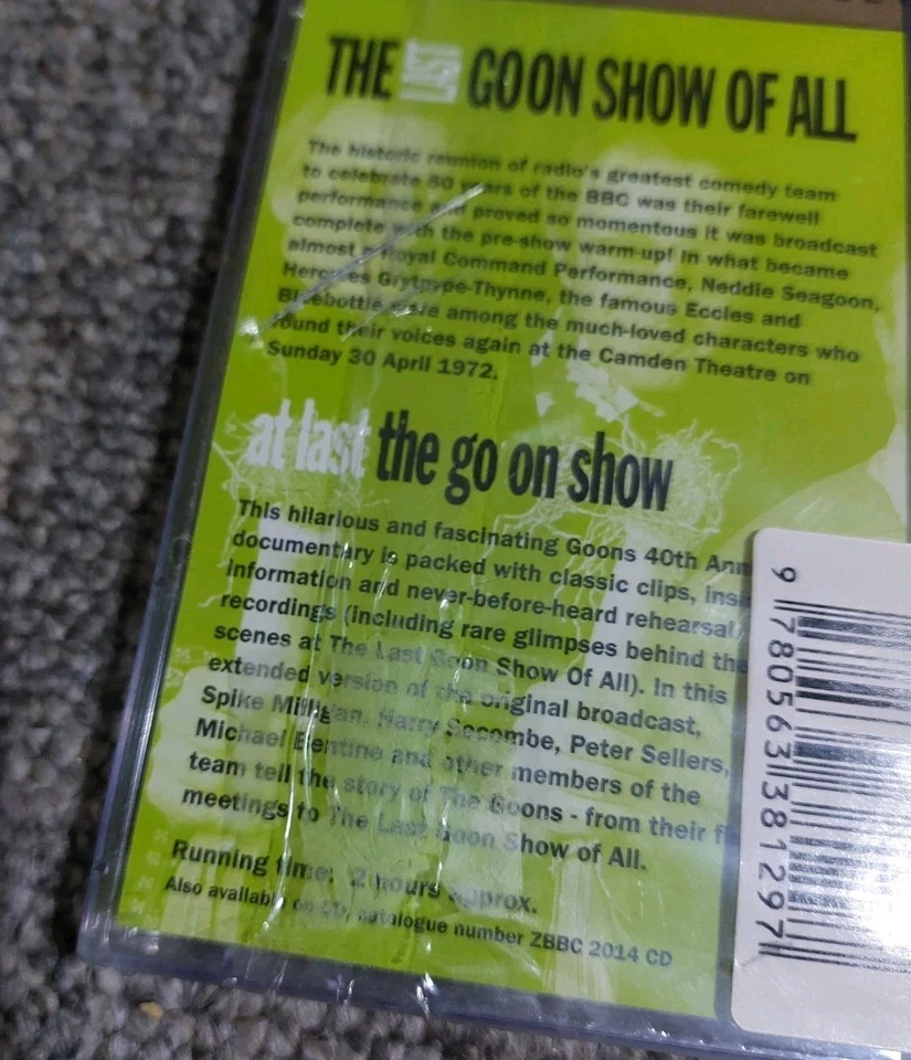 The Last Goon Show Of All At Last BBC Radio Collection Audio Cassette Tap - Image 3 of 3
