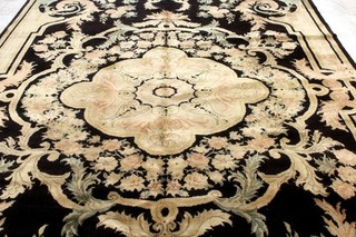 9X12 EXQUISITE MINT HAND KNOTTED VEGETABLE DYE AUBUSSON WOOL NICHOLE CHINESE RUG