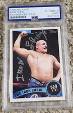 The Iron Sheik Signed Autographed 2011 Topps #94 Card PSA DNA WWE WWF HOF