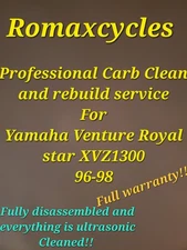 96-98 Yamaha Royal star Venture 1300 Carb Clean & Rebuild Service XVZ13 XVZ1300 