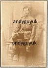 CABINET CARD MILITARY TROPICAL UNIFORM SHORTS OFFICER ANTIQUE PHOTO WW1
