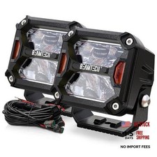 3 Inch LED Pod, White 7000LM Spot Beam Offroad Light 3" Spot Light DT Wiring