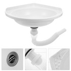 Wall Hung Basin Corner Sink Unit Mount Rectangle Wall-mount Bathroom