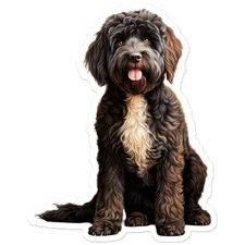 Portuguese Water Dog - Vinyl Decal Sticker - Car Window Laptop - ebn12134