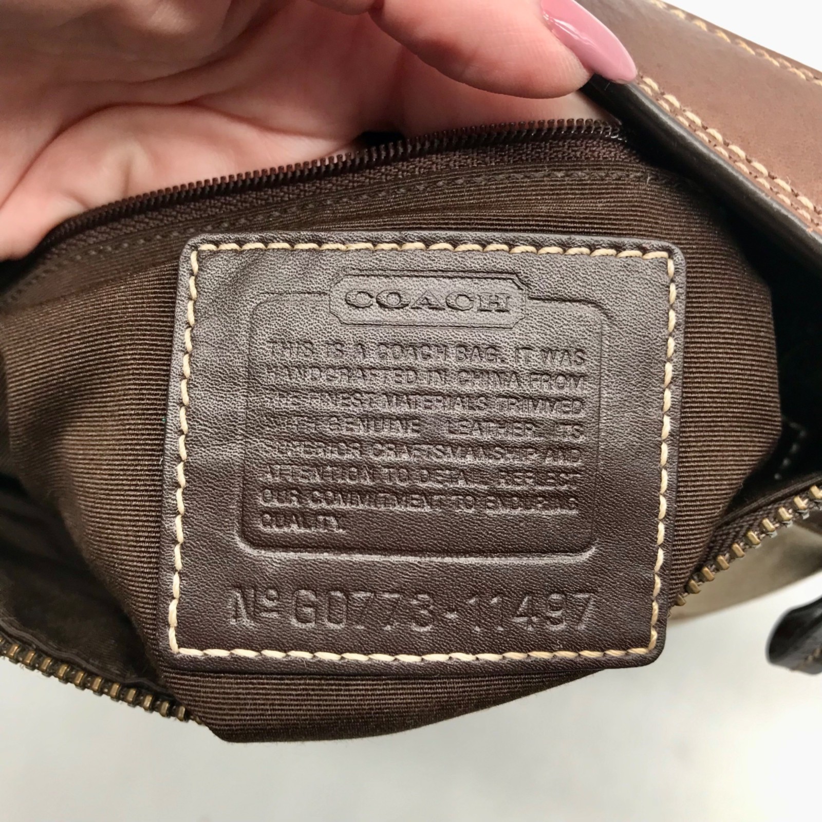 Coach Brown Monogram Patchwork Shoulder Bag 11497 - image 11