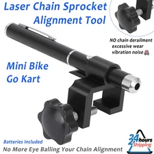 Mini Bike Go Kart Laser Chain Sprocket Alignment Tool No Guesswork - 3D Printing