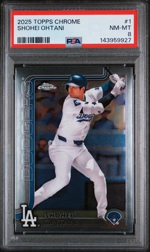 2025 Topps Chrome #1 Shohei Ohtani PSA 8