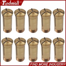 Findmall 10PCS 5C Emergency Brass Collet 1/16" .0625 Lathe Milling Holder