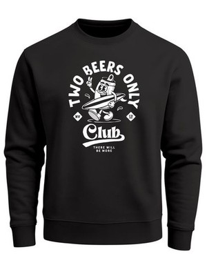Sweatshirt Mens Front Print Jumper With PrintTwo Beers Only Club Beer & Surf