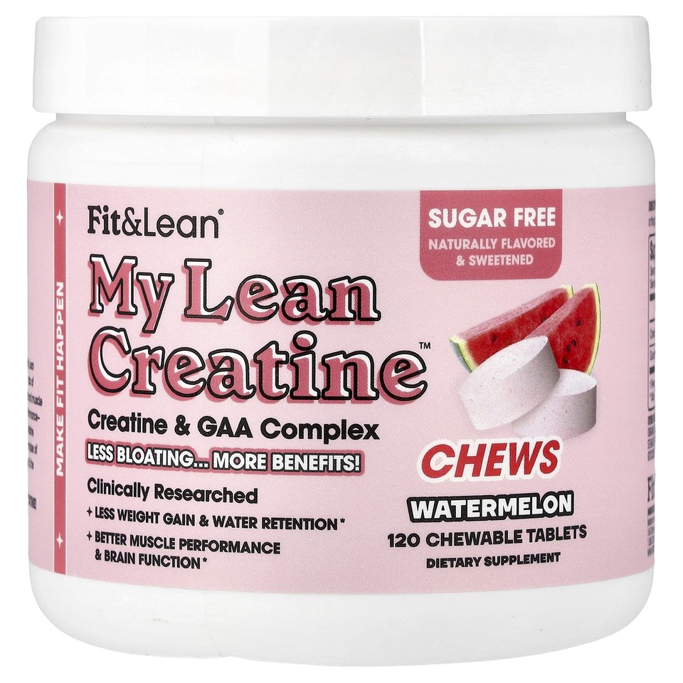 My Lean Creatine™ Chews, Watermelon, 120 Chewable Tablets