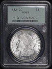 1882-CC Morgan Dollar PCGS MS-63 Old Green Gasket Holder