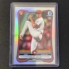 🔌IU 2026 BOWMAN CHROME REFRACTOR RC RED ROOKIE CHASE BURNS