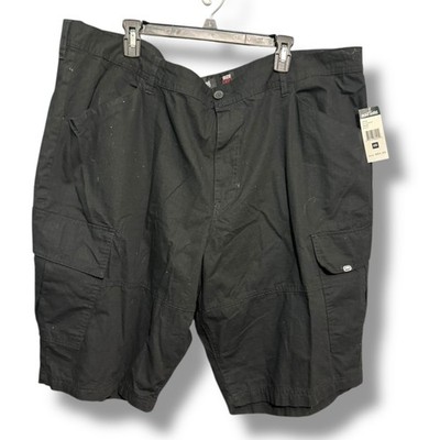 Ecko Untld Cargos Shorts Men s 46 Solid Black Y2K New W Tags 