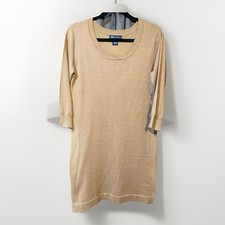 Body Central Womens Sweater Dress Brown Large 3/4 Sleeve