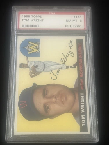 1955 Topps #141 Tom Wright Psa 8 NM-MT