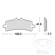 45238 Carbon Brake Pads CRQ ALTN: 7320012 Compatible with Triumph Rocket 246