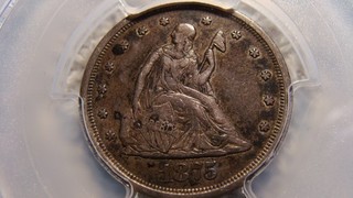 1875 S Twenty Cent Piece PCGS XF 40