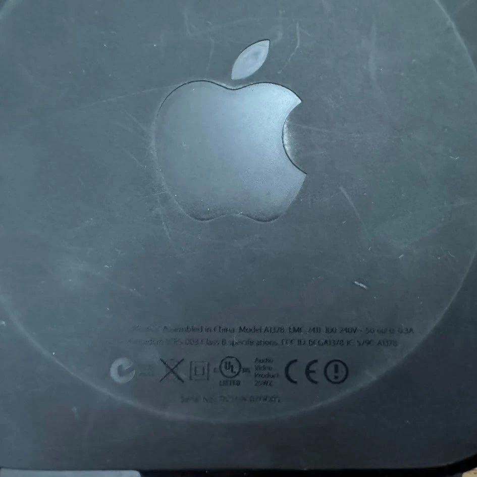 APPLE TV 2ND GENERATION MEDIA STREAMER STATION ONLY A1378 BLACK MEDIA PLAYER - Image 2 of 3