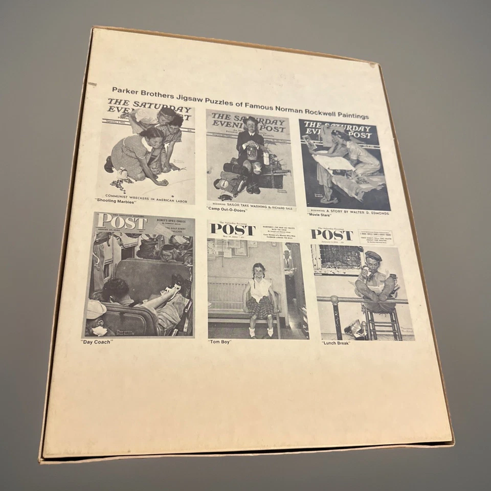 Parker Brothers Jigsaw Puzzle Norman Rockwell-Saturday Evening Post LUNCH BREAK - Image 2 of 3