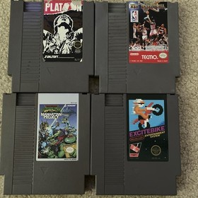 Authentic Nintendo (NES) Lot Of 18 Games, 2 Consoles, 4 Controllers And More