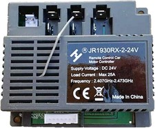 24V Receiver Control Box For Kids Ride On Car With Parental Remote Control Unit