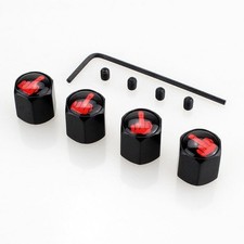 Universal Tire Valve Stem Caps Metal Car Wheel Cover Anti Theft Auto Truck 4 Pcs