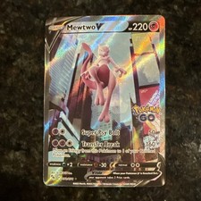 Pokemon Go Mewtwo V 72/78 Alternative Art Alt Holo English NM 