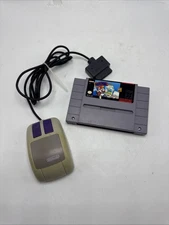 Super Nintendo Mario Paint SNS-MP Game + Mouse Controller SNS-016