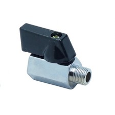 2x Mini Ball Valve 1/8" Male X Female NPT Chrome Plated Brass Body 450 psi M  