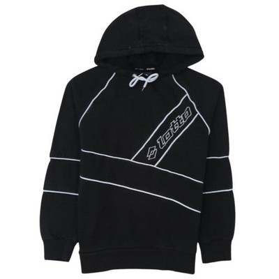 Lotto x Primark Herren Schwarz Pullover Hoodie M Sport Grafik