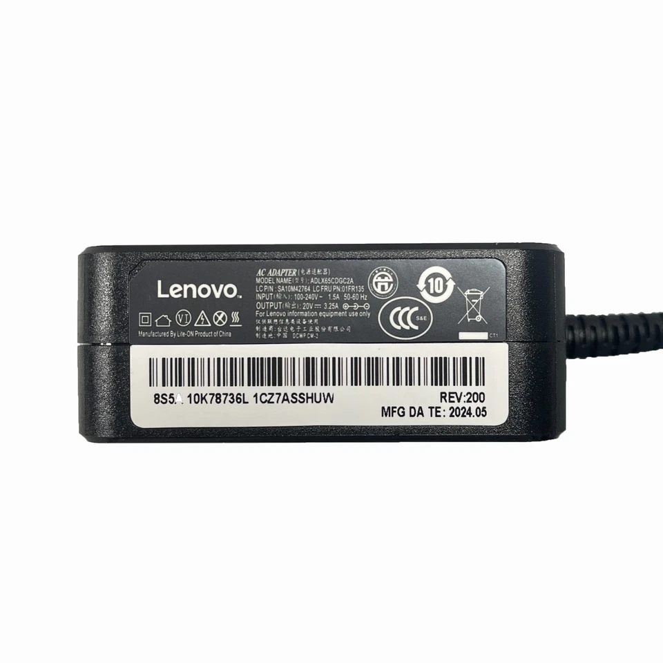 Cargador adaptador de CA punta OEM ADLX65CCGU2A 65W 20V 4.0*1.7mm para Lenovo IdeaPad 710 Foto 3 de 4