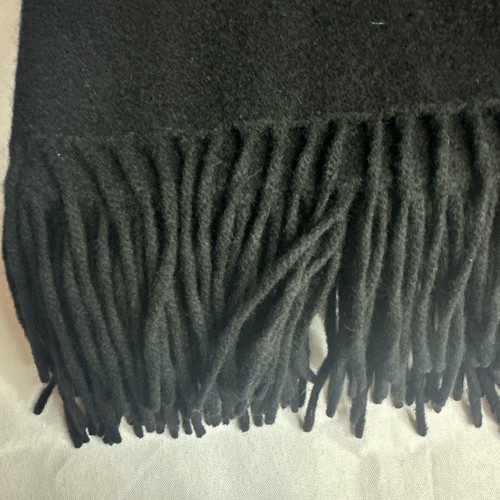 Ralph Lauren Home Throw Blanket 100% Cashmere Midnight Black 70”x58” Cozy Modern - Picture 8 of 9