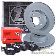 ZIMMERMANN BREMSSCHEIBEN + BELÄGE VORNE FÜR BMW 5-ER E60 E61 520 525 530 BJ 03-
