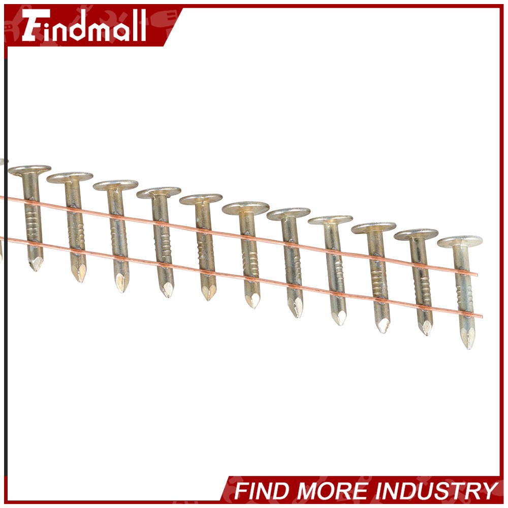 Findmall 7200 Pack 3/4" × 0.12" 15 Degree Electro Galvanized Coil Roofing Nails