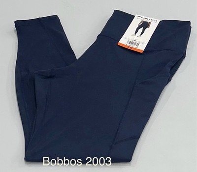 Fabletics Women's Oasis Pureluxe  High Waist With Pockets Legging, Navy, XXL