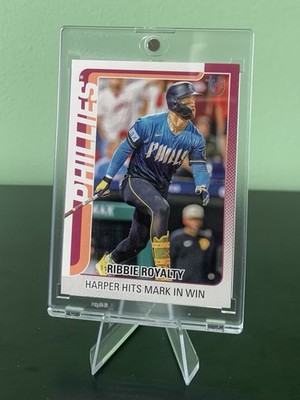 2025 Topps Update Bryce Harper #US184 Vintage Stock /99 Jersey Match 03/99